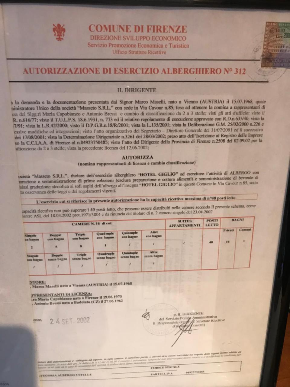 Hotel Giglio Флоренция Экстерьер фото
